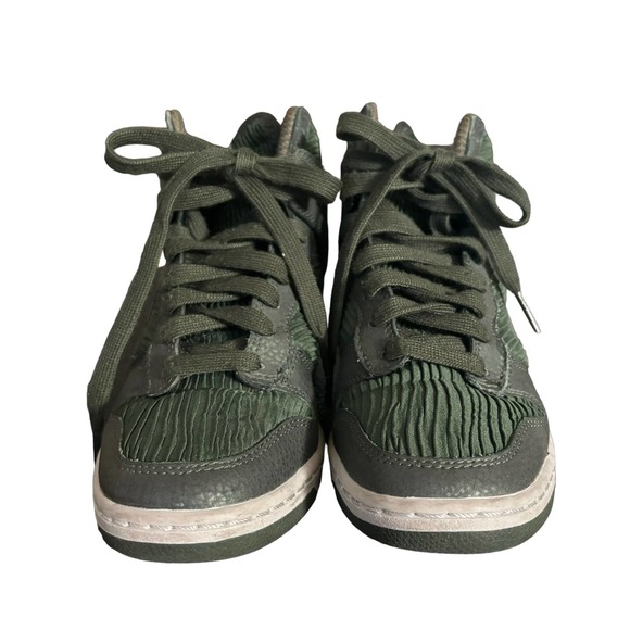 Nike Dunk Sky Hi Wedge Sneakers Green 5.5 - Picture 4 of 8